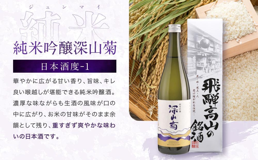 甘口 辛口 にごり酒 飛騨の地酒セット | 純米吟醸 深山菊 甚五郎 どろどろ濁原酒 日本酒 お酒 酒 利き酒 飲み比べ セット 飛騨 高山 舩坂酒造店 FB047VC13