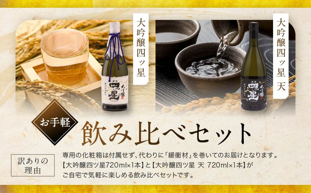 【訳あり】杜氏渾身の大吟醸飲み比べセット | 日本酒 酒蔵 セット 飲み比べ 宅飲み 酒 有限会社舩坂酒造店 FB058