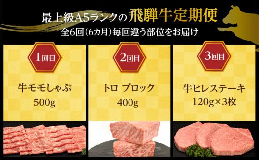 【定期便6ヶ月】 A5ランク肉 飛騨牛 定期便 約2.6kg(360g以上×6ヶ月) 牛肉 ( 焼肉 すき焼き しゃぶしゃぶ ステーキ 肩ロース ヒレ サーロイン もも バラ ) | 食べ比べ A5  人気 お楽しみ おすすめ 岐阜県 高山市 飛騨高山 ながせ食品 FH101