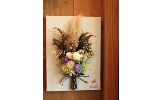 キャンバスフラワー ( プリザーブドフラワー ・ ライフラワー ) 飾り 花 壁面  FJ002
