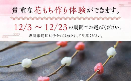 【数量限定】飛騨の迎春の飾り「花もち」作りを体験しませんか？【12月開催】伝統 体験 正月飾り お正月 縁起物 宿儺 KA005