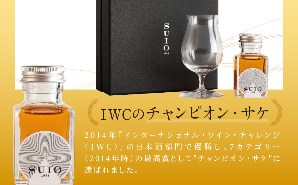 SUIO　アソートBOX　50ml　グラス付き｜日本酒 お酒  地酒 優勝  最高賞 ギフト 飛騨高山 平田酒造場 LP005
