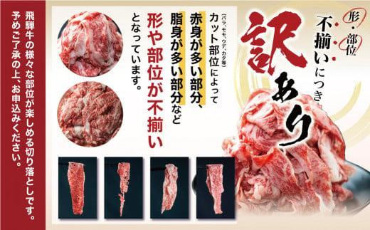 【定期便全3回】飛騨牛 訳あり 切り落とし600g ｜牛肉 飛騨牛 牛肉 切り落とし 飛騨高山 株式会社丸明 LR104