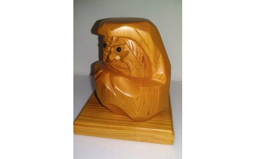 【数量限定】飛騨一位一刀彫 角達磨（中）| 伝統工芸 いちい イチイ 一位一刀彫 一位一刀 一刀彫 工芸品 縁起物 品 置物  木彫り 飛騨高山 吉野彫刻 MC013