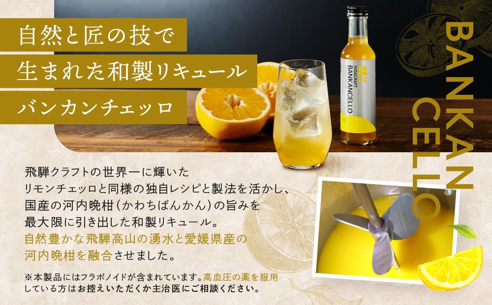 バンカンチェッロ180ml×1本とリモンチェッロ180ml×1本のセット | 和製リキュール 河内晩柑 レモン アルコール 酒 サワー 有限会社森瓦店 MM027