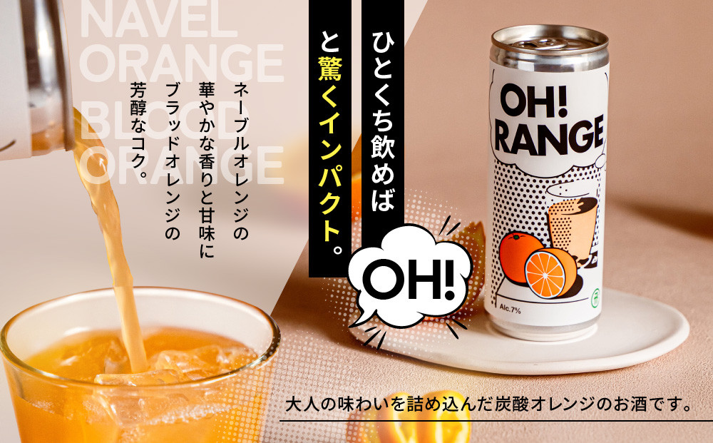 炭酸オレンジのお酒 OH!RANGE（オーレンジ）3本セット | フルーツ オレンジ リキュール 炭酸 おいしい 人気 お酒 有限会社森瓦店 MM040