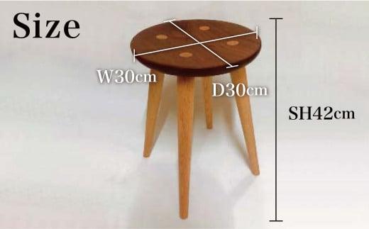 円スツール ｜ 椅子 いす スツール 丸椅子 キッチン ダイニング 腰掛け 家具 おしゃれ 人気 おすすめ 新生活 一人暮らし 木製 飛騨の家具 雉子舎 AP034