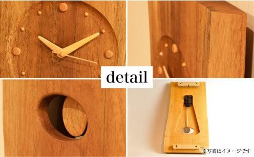 【高島屋選定品】耳付振子時計 | 振り子時計 時計 木製 壁掛け 壁時計 アナログ シンプル 無垢材 天然木   ウッド    プレゼント 木目調 雉子舎 飛騨高山 ATKJ015