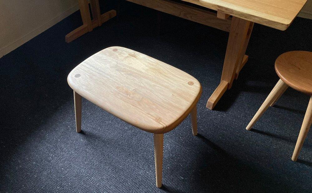 【高島屋選定品】子どもテーブル | 家具 インテリア テーブル サイドテーブル サクラ クルミ 天然無垢材 飛騨の家具 雉子舎 ATKJ022