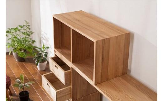 【高島屋選定品】2KOBAKO ニコバコ 国産材 オープン 2段 | 飛騨の家具 木製 家具 収納棚 木箱 無垢材 おしゃれ 人気 おすすめ 飛騨高山【オークヴィレッジ】ATOV009