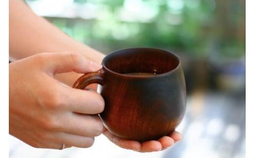 【高島屋選定品】まあるい木のマグカップ | ギフトラッピング対応 木製 国産 プレゼント 可愛い お祝い 日本製 おしゃれ 飛騨高山【オークヴィレッジ】ATOV015