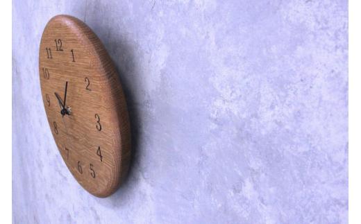 シズクルエッジクロック OAK時計 掛け時計 飛騨の家具 飛騨家具 木馬舎 AY002