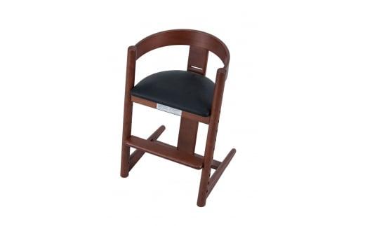 プレディクトチェア D/皮革風BK子供椅子 キッズチェア 学習机 ダイニングチェア 飛騨の家具 飛騨家具 木馬舎 AY008