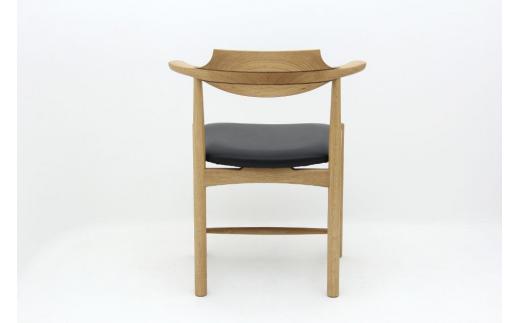 シズクルチェア OAK／本革ブラックダイニングチェア 飛騨の家具 飛騨家具 木馬舎 AY038