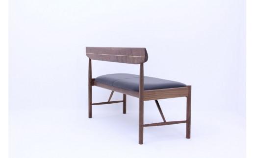 シズクルベンチ1200 WN／本革ブラックダイニングチェア 飛騨の家具 飛騨家具 木馬舎 AY039