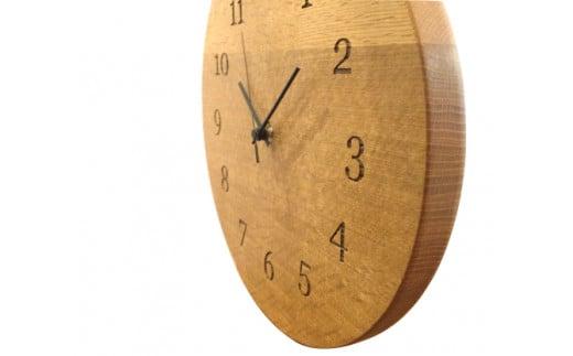 R15エッジクロック OAK時計 掛け時計 飛騨の家具 飛騨家具 木馬舎 AY044