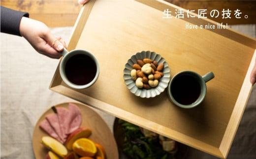 TaKuMi Craft 木の長角トレー Lサイズ ブラックウォールナット トレー 木のトレー おぼん 木製 無垢材 天然木 キッチン用品 アウトドア シンプル カフェ  プレゼント 結婚祝い 日本製 飛騨高山 匠館 BL039