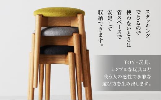 飛騨の家具 スツール TOY チェアWOS-1710（高さ450ミリ）nissin | 張地が選べる 布張り ダイニング 玄関 木製 丸座 腰掛 無垢材 オーク 家具 おしゃれ 人気 おすすめ 新生活 一人暮らし 国産 飛騨家具 飛騨高山 日進木工 BW015