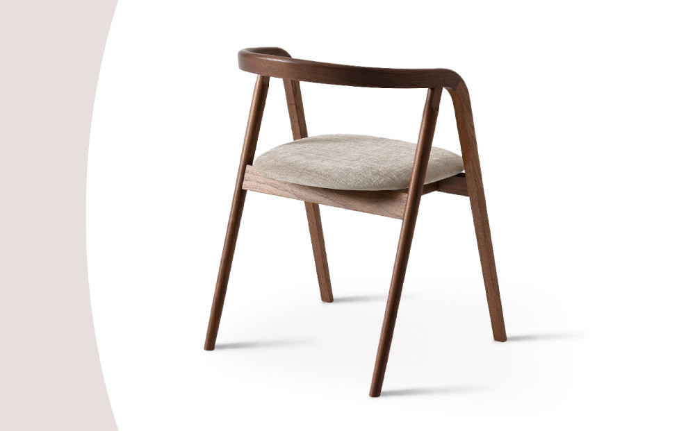 【飛騨の家具】HIDA　シカ　アームチェア（張り座）　ウォルナット|和室 洋室 チェア イス インテリア 飛騨高山 飛騨産業(株) CG073