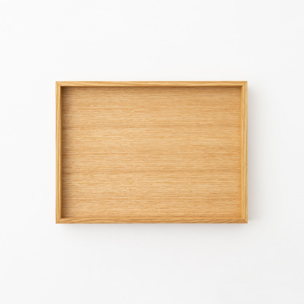 【飛騨の家具】HIDA　HIDA雑貨  ティートレイ（小）ホワイトオーク(AC841N)｜木製 木 木目 天然木 ウッド シンプル  トレイ  洋風 お盆リビング ダイニング 飛騨産業 CG441