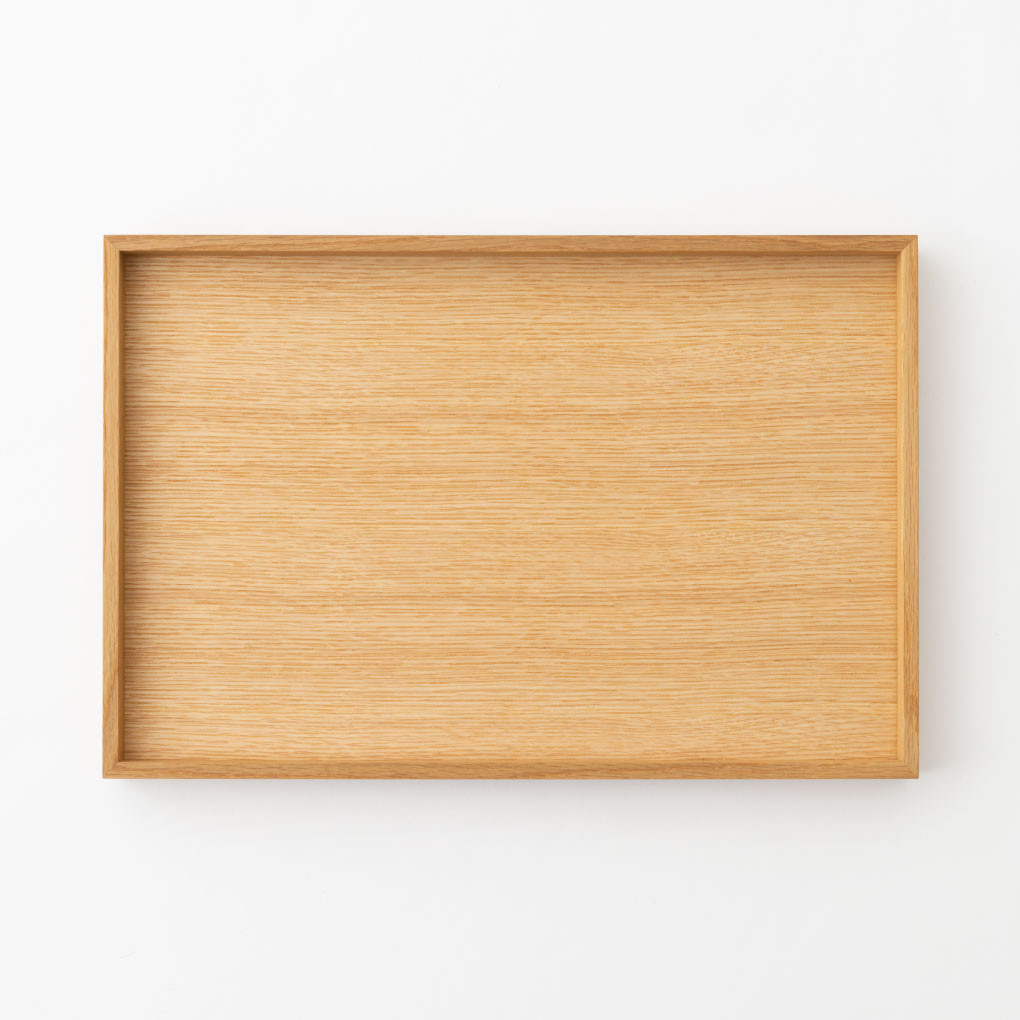 【飛騨の家具】HIDA　HIDA雑貨  ティートレイ（大）ホワイトオーク(AC842N)｜木製 木 木目 天然木 ウッド シンプル  トレイ  洋風 お盆リビング ダイニング飛騨産業 CG442
