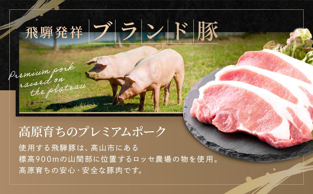 【12月配送】飛騨豚 とんかつ用 ロース 1kg（約10枚入り） | 年内発送 国産 豚 飛騨 高山 とんかつ 肉 食品 人気 おいしい たっぷり ファミリーストアさとう CY040VC12