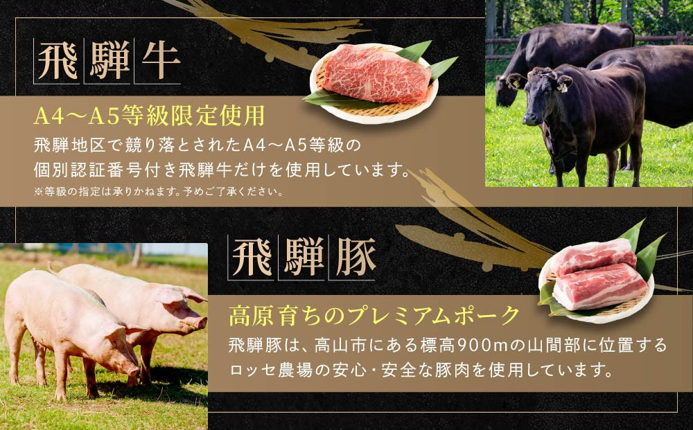 飛騨牛 焼肉 カルビ200g & 飛騨豚 焼肉 バラ300g & 飛騨牛 すき焼き 肩ロース400g ファミリーストアさとう CY046VC13