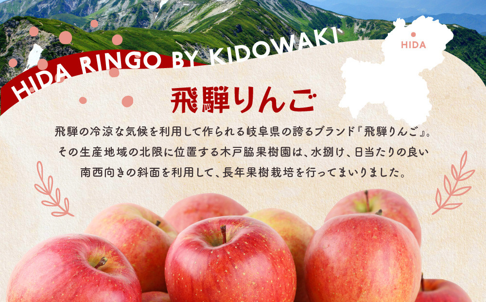 飛騨りんご100％ジュース180ml×30本セット｜飛騨産 リンゴ 果汁100% ジュース 180ml 30本 果樹園 飲み切り 飛騨高山 木戸脇果樹園オーチャードハウス FP006