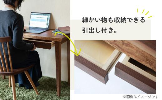 コンソールデスク (W950) デスク つくえ 机 無垢 シンプル モダン 天然木 引出し 収納 パソコンデスク 家具 ブラックウォルナット ブラックウォールナット リモートワーク ヒダコレ家具 GF033　