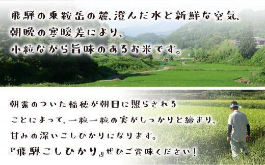 【令和7年産 新米】飛騨コシヒカリ 白米 6kg（2kg×3） 特別栽培米 うまいうまい飛騨の米 | こしひかり お米 精米したて 節減農薬米 のし対応 飛騨高山 ファームジネンいいむら GG005