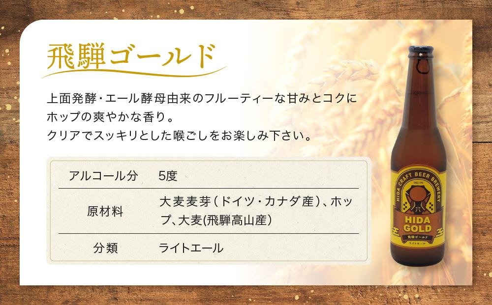 飛騨ビール 飛騨ゴールド6本セット ビール お酒 アルコール 宅飲み 株式会社地ビール飛騨【HM007】