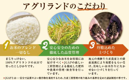 【数量限定】【定期便】こしひかり飛騨っ晴れ 白米 10kg 12回 お届け 生産者直送 お米 コシヒカリ 飛騨産 飛騨高山 アグリランド JF103