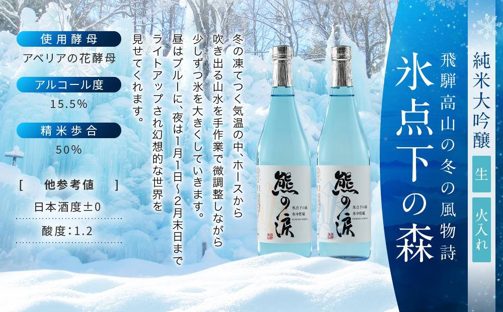 【先行受付：4月上旬発送／数量限定】氷中貯蔵熊の涙 720ml×3種3本 お試しセット | 訳あり 簡易包装 日本酒 お酒 限定酒 720ml 3種 氷中貯蔵 飲み比べ 純米大吟醸 特別本醸造 熊の涙 酒 地酒 リカーショップながせ KZ004