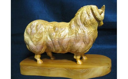 【数量限定】飛騨一位一刀彫 十二支 未（中）| 伝統工芸品 いちい イチイ 一位一刀彫 一位一刀 一刀彫 工芸品 縁起物 品 置物 木彫り 飛騨高山 吉野彫刻所 MC038