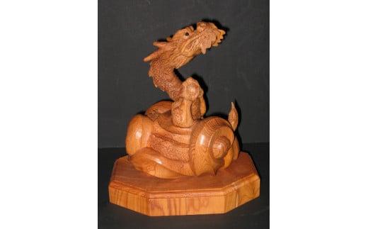 【数量限定】飛騨一位一刀彫 昇龍  | 伝統工芸品 いちい イチイ 一位一刀彫 一位一刀 一刀彫 工芸品 縁起物 品 置物 木彫り 飛騨高山吉野彫刻所  MC043