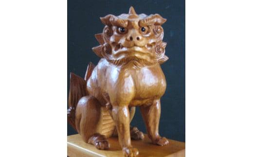 【数量限定】飛騨一位一刀彫 狛犬 吽形 | 伝統工芸品 いちい イチイ 一位一刀彫 一位一刀 一刀彫 工芸品 縁起物 品 置物 木彫り 飛騨高山 吉野彫刻所 MC048