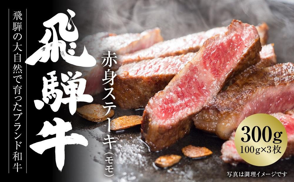 【定期便】全3回 飛騨牛 赤身 ステーキ | 肉 お肉 ステーキ モモ肉 黒毛和牛 和牛 牛肉 お取り寄せ 飛騨高山ミート MZ108