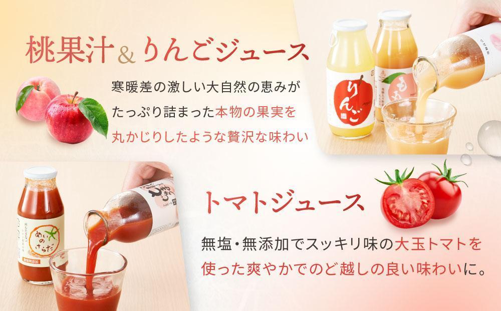 飛騨物産館オリジナルジュースセット 5種×各2本ずつ（計10本）| ジュース ドリンク 果物 野菜 フルーツ トマト 桃 りんご おいしい セット 飛騨高山 株式会社高山グリーンホテル NP001VC13