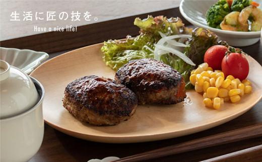 TaKuMi Craft ウッドプレート 木の楕円皿 チェリー チェリー材 天然木 無垢材 無地 木の皿 木製皿 楕円 ウッド プレート お皿 木製 和風 食器 小物入れ 食器 シンプル お祝い 誕生日 プレゼント 飛騨高山 匠館 BL032