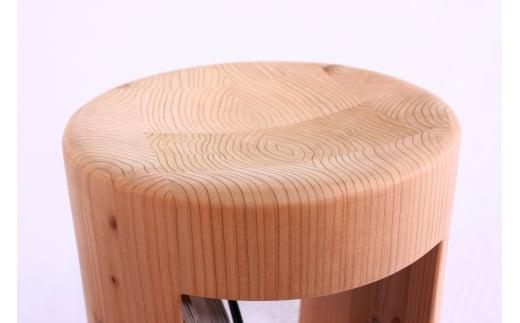 【nokutare】 シダー スツール 「 ceppo 」 （板座） 家具 椅子 スギ材 収納 家具 椅子 高さ 47cm 丸椅子 イス 木製 飛騨高山 ノクターレ CB039