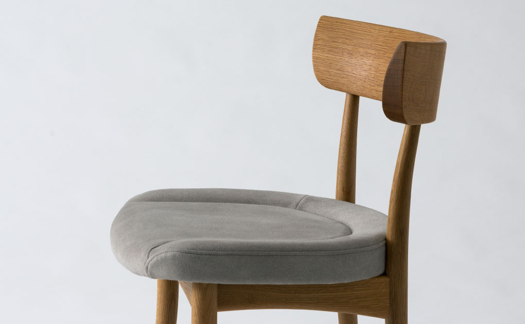 【飛騨の家具】HIDA　クレセント　チェア（張り座）　ホワイトオーク|家具 イス チェア 椅子 いす ダイニング 人気 おすすめ 新生活 国産 インテリア 飛騨家具 飛騨高山 飛騨産業(株) CG302