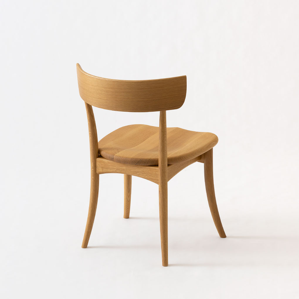 【飛騨の家具】HIDA　クレセント　チェア（板座)　ホワイトオーク|家具 イス チェア 椅子 いす 工芸品 木材 和 ダイニング 人気 おすすめ 新生活 国産 インテリア 飛騨家具 飛騨高山 飛騨産業(株) CG308