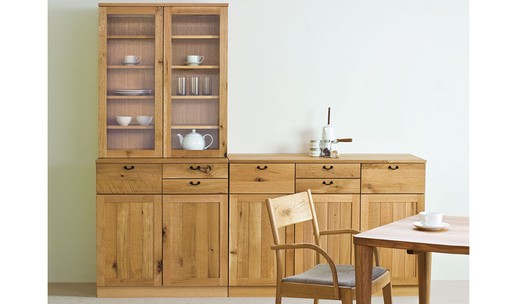 【飛騨の家具】HIDA　然Package　Model　キッチンキャビネット　小（PM502F） ｜家具 木製 キャビネット キッチン 収納 インテリア おしゃれ 人気 おすすめ 国産 飛騨家具 飛騨産業 CG431