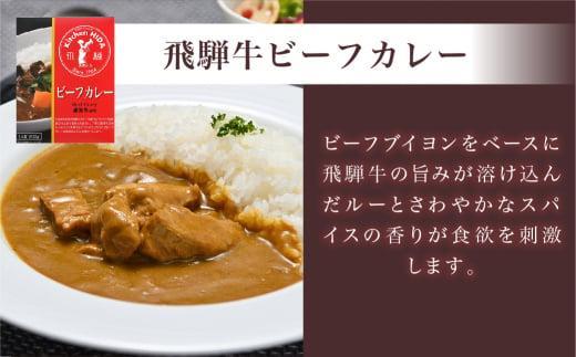 キッチン飛騨 ビーフカレー・ポークカレー・野菜カレー 3種合計4個（ビーフカレー1個＋ポークカレー1個＋野菜カレー2個）| レトルトカレー レトルト 食品 動物性原材料不使用 詰合せ セット 食べ比べ 飛騨高山 キッチン飛騨 飛騨ハム CQ005VC13