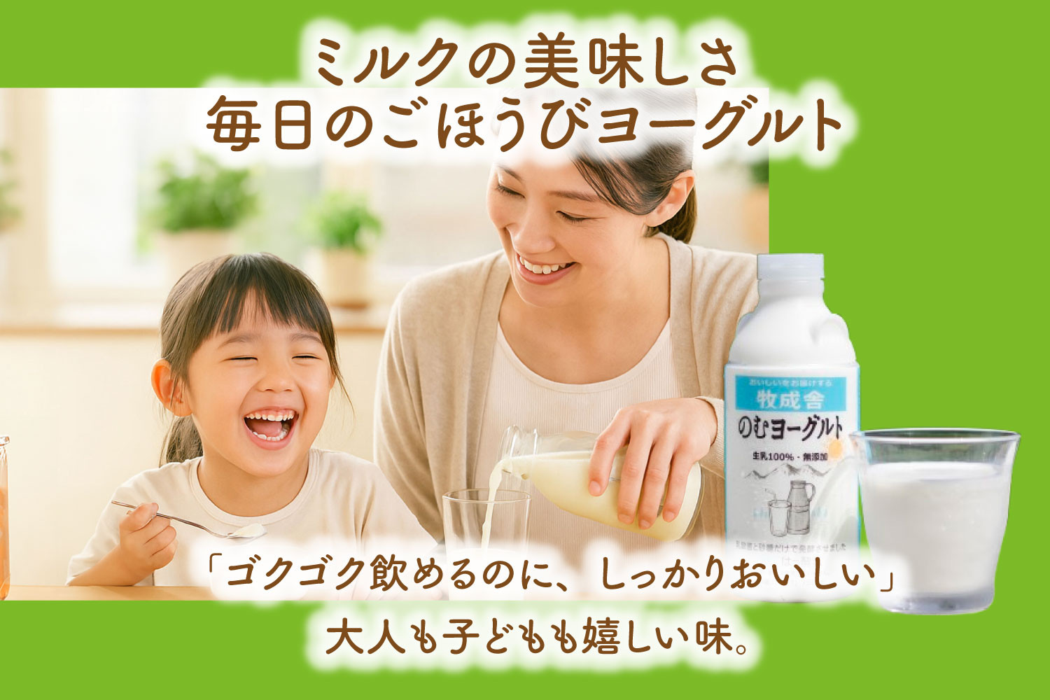 【定期12か月便】牧成舎のむヨーグルト750ml×3本セット｜ヨーグルト 乳飲料 朝食 毎日飲料 定期便 牧成舎 DF211