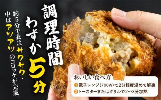 【定期便全3回】飛騨牛コロッケ | レンジ 揚げ調理済 手作り 揚げ物 フライ 惣菜 冷凍食品 洋風惣菜 揚げ物 シェア 自然解凍可｜ 飛騨高山 ひだコロッケFU101