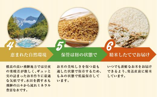 【数量限定】【定期便】こしひかり飛騨っ晴れ 白米 10kg 6回 お届け 生産者直送 お米 コシヒカリ 飛騨産 飛騨高山 アグリランド  JF102