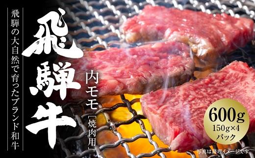 飛騨牛 赤身焼肉 600g（150g×4パック） 冷凍真空パック | 肉 お肉 焼肉 焼き肉 やきにく 黒毛和牛 和牛 個包装 小分け 人気 おすすめ 牛肉 ギフト お取り寄せ【飛騨高山ミート MZ006】