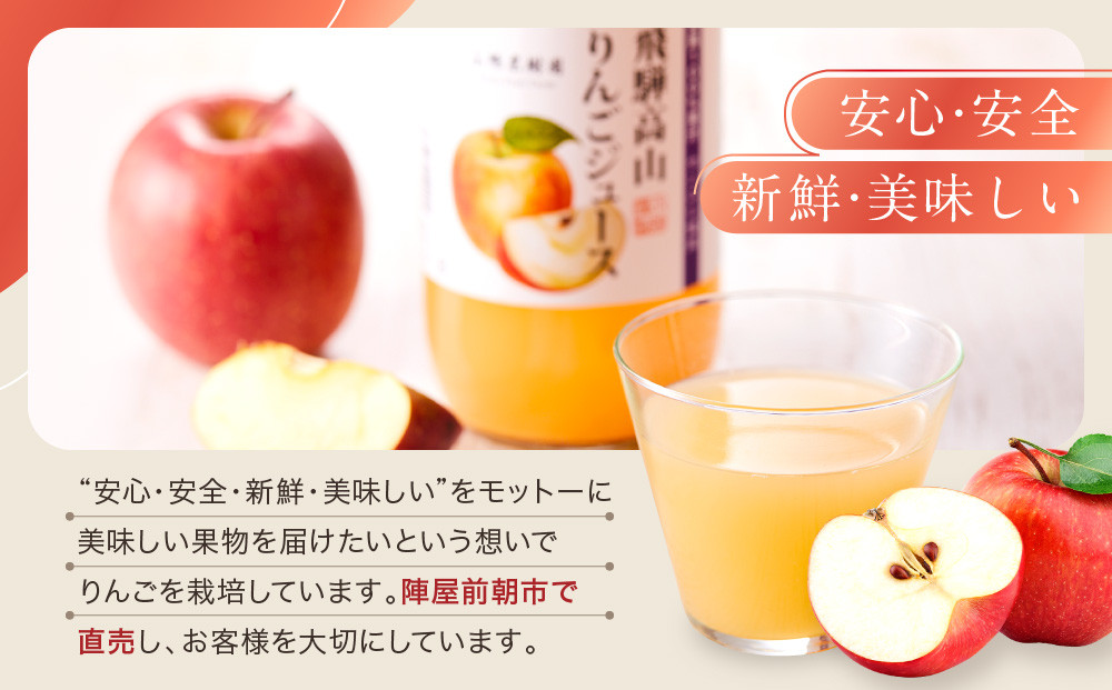 飛騨高山のすりおろし りんごジュース 180ml瓶×30本 | すりおろし果汁 飛騨りんご リンゴ 林檎 果樹園 じゅーす 飛騨高山 小絲果樹園 SH006
