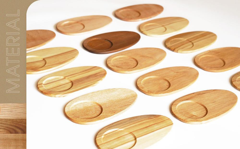 【12月配送】【オークヴィレッジ】森のしずくコースター 2枚セット | 年内発送 インテリア 自然 ナチュラル 可愛い コースター キッチン オークヴィレッジ(株) AH305VC12